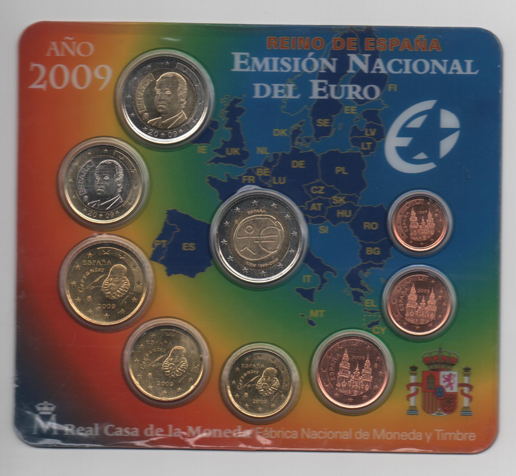 ESPAÑA DEL AÑO 2009 EUROSET FDC